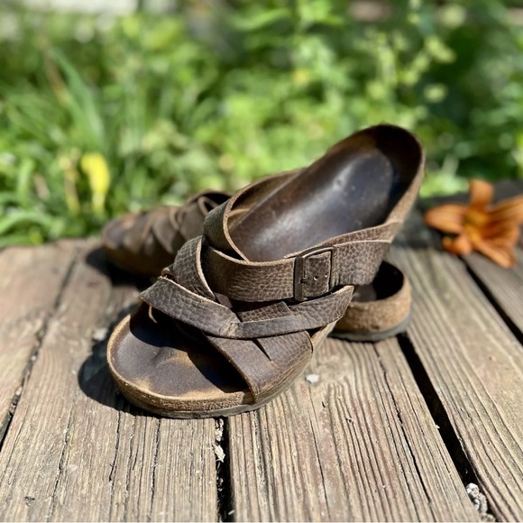 Birkenstock Lugano Tobacco Leather Sandal 44/11 - Picture 3 of 5